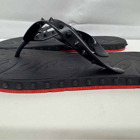 Super Loubi Flip-Christian Louboutin Flip-Flops, Rubber, Women’s size 41, Black - Picture 12 of 16